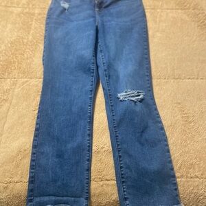 Denizen from Levi's Blue Boyfriend Jeans with Distressing
